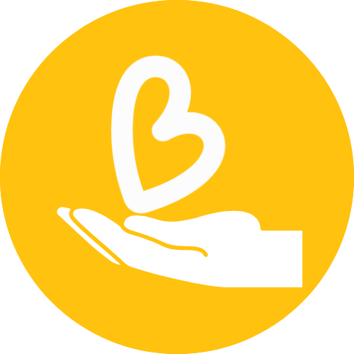 A graphic of a hand holding up a BlueCare-shaped heart A graphic of a hand holding up a BlueCare-shaped heart