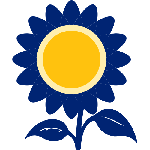 A graphic of a sunflower A graphic of a sunflower